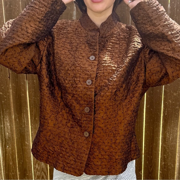 Coldwater Creek Textured Button-Up Jacket – XL - Picture 2 of 6